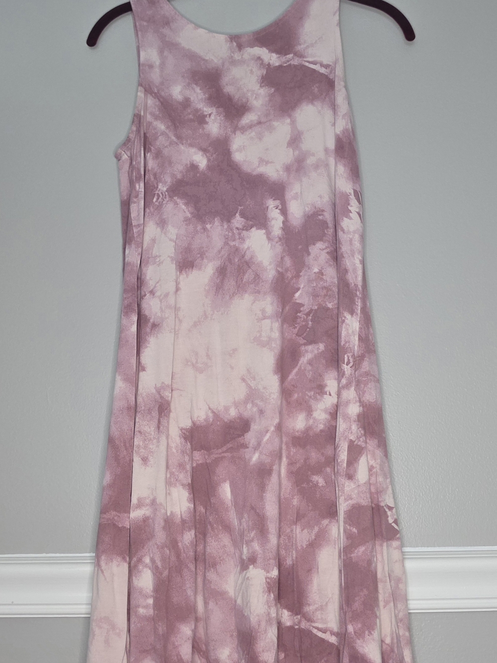 Old Navy Dusty Pink Tie-Dye Midi Skirt